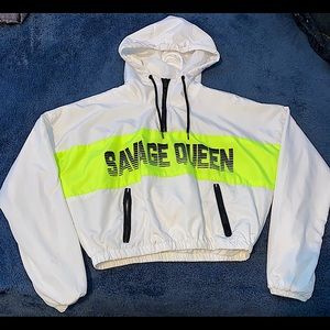 Cropped windbreaker from Outer Edge !.